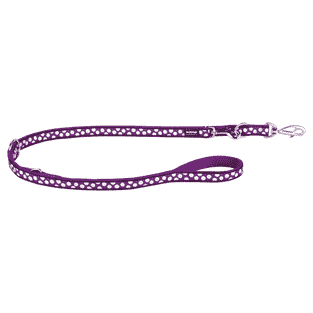 Leashes Design White Spots on Purple