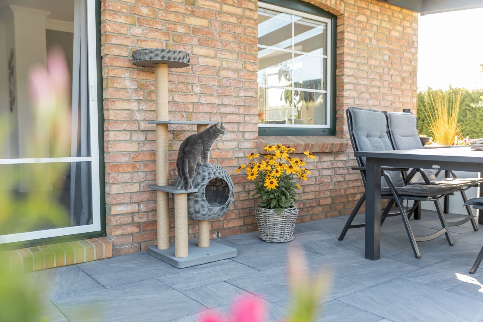 Outdoor Cat Scratcher Amalia, Gray