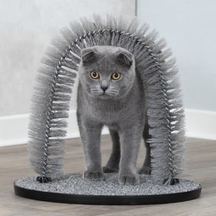 Massage- und Fellpflegebogen für Katzen