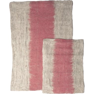 Tapis Ombré Rose/Blanc