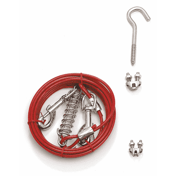 Leash with tension spring relief