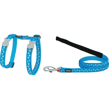 Harnais & laisse pour chats Design Stars XS