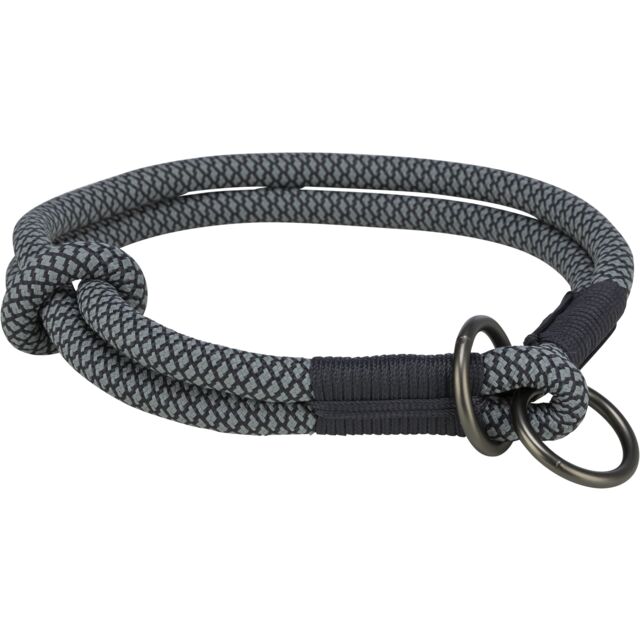 Soft Rope collier semi-étrangleur noir/gris