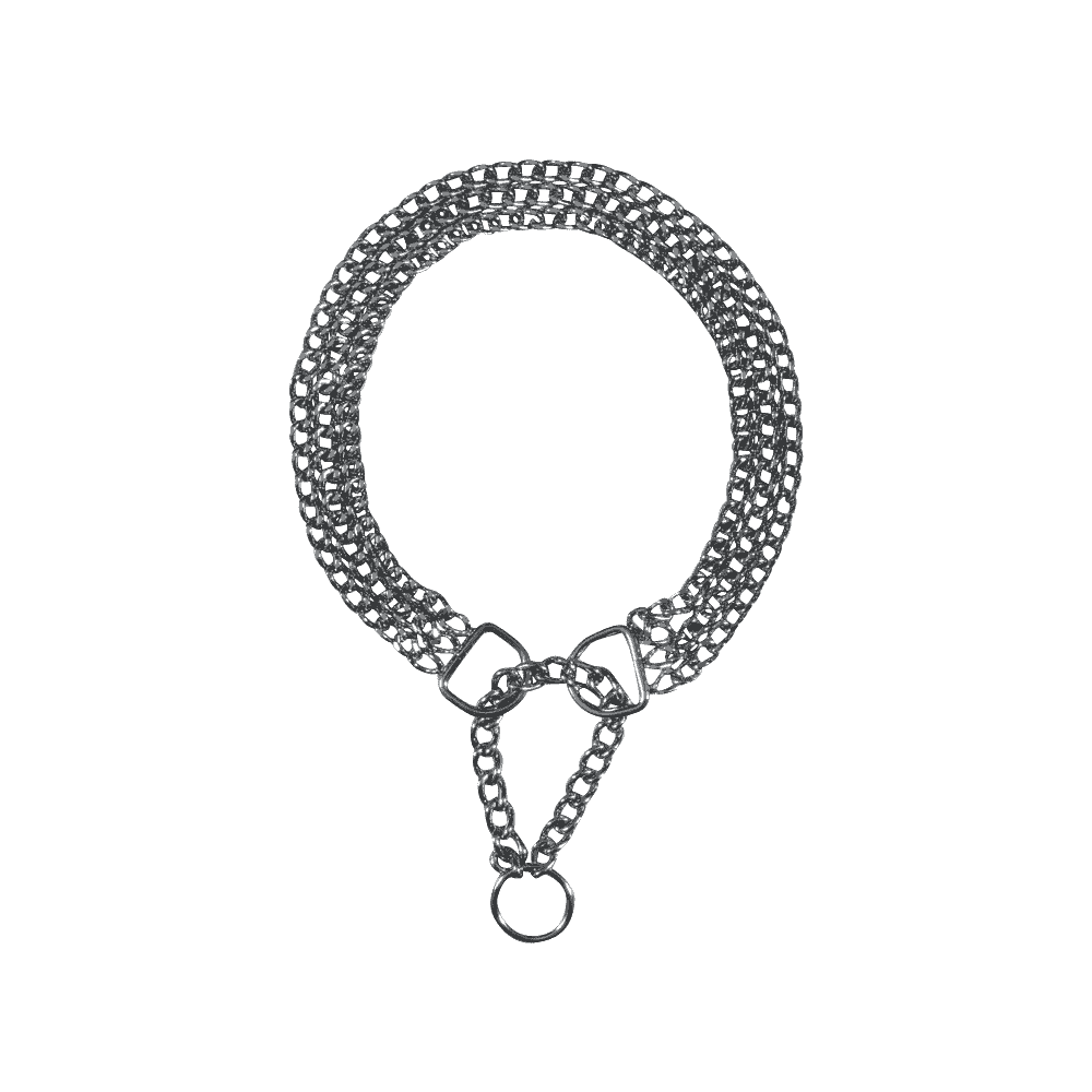 Martingale chain collar, three-row