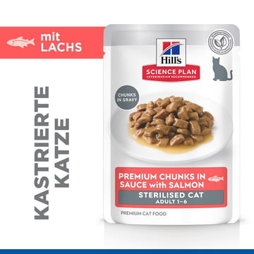 Feline Sterilised Cat Salmon - Frischebeutel