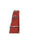 Edelweiss-Halsband aus weichem Leder, rot