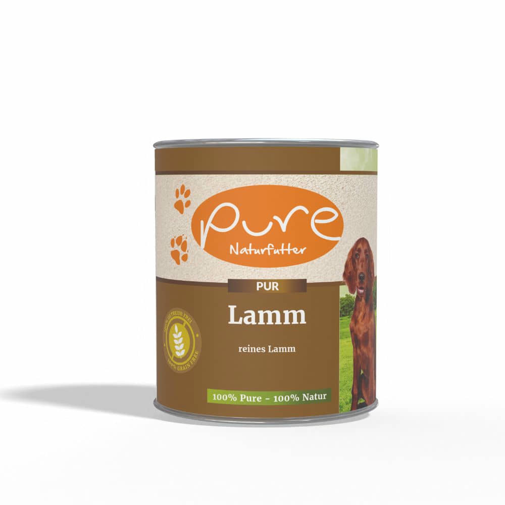 Dog menu PUR meat tin lamb