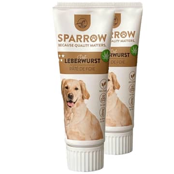 Leberwurst mit CBD für Hunde