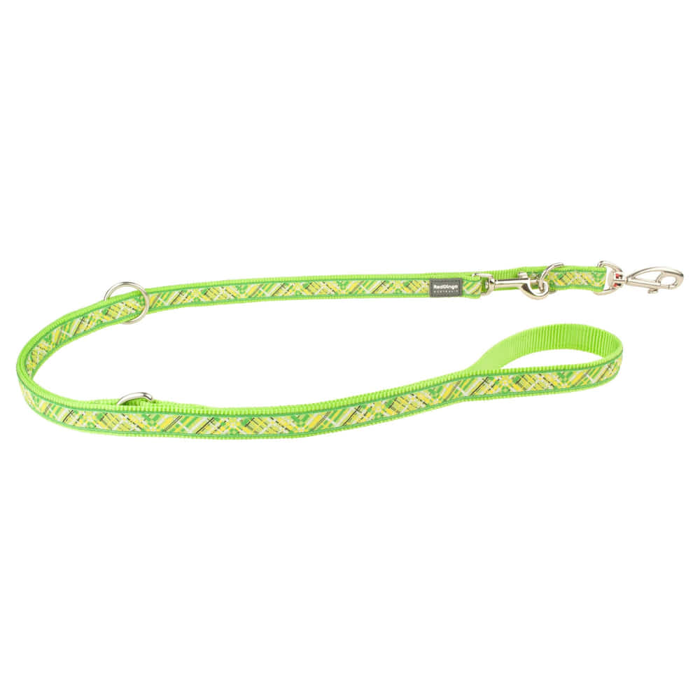 Leashes Design Flanno Lime Green