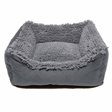 Dirty Dog lit pour chien gris