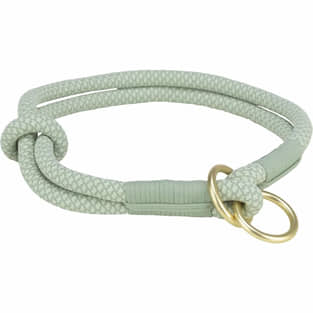 Soft Rope Zug-Stopp-Halsband salbei/mint