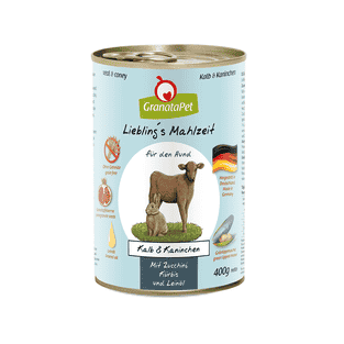 Hund - Liebling's Mahlzeit Kalb &amp; Kaninchen