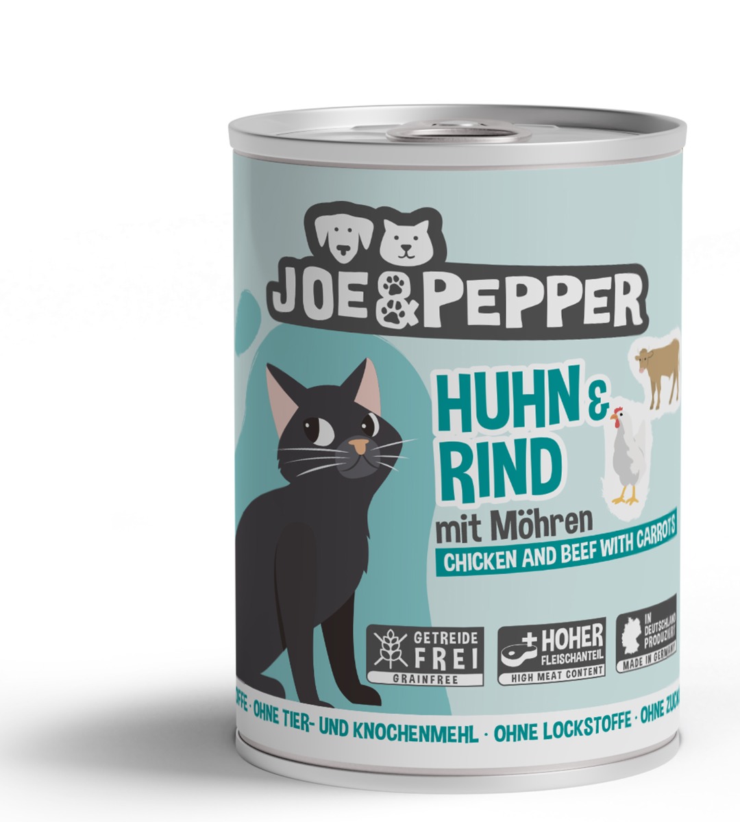 Cat Huhn & Rind mit Möhren