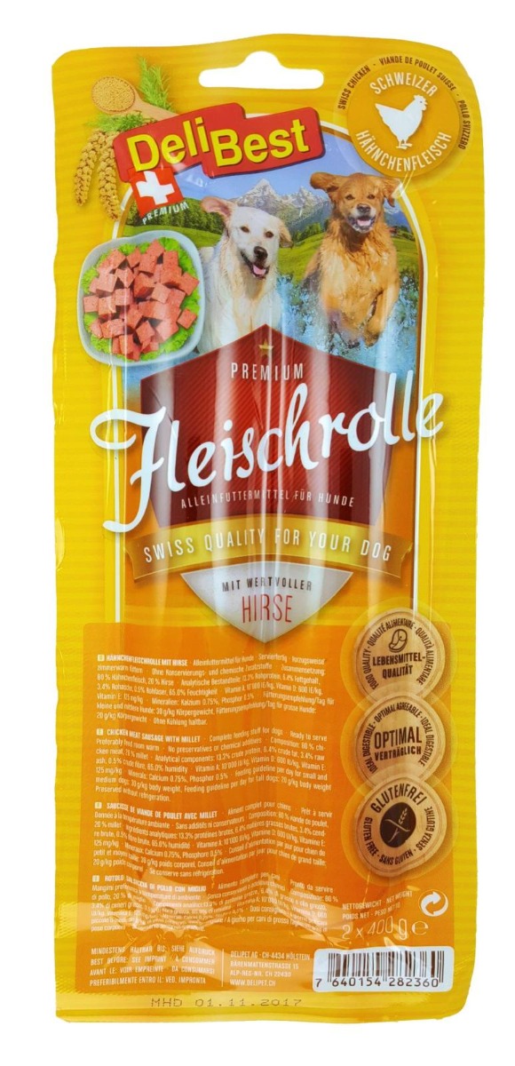 Fleischrolle Hähnchen & Hirse