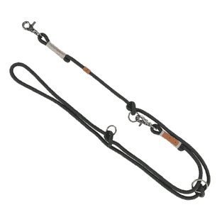 BE NORDIC Laisse d'extension noir/ sable