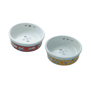 Gamelle pour chat en céramique motif chat