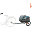Remorque de vélo gris/bleu