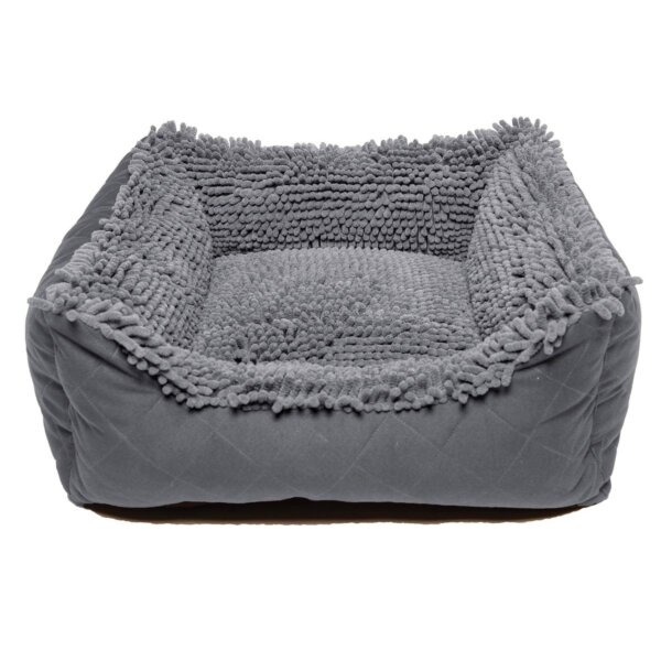 Dirty Dog lit pour chien gris