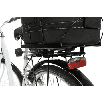 Bicycle basket for luggage carrier