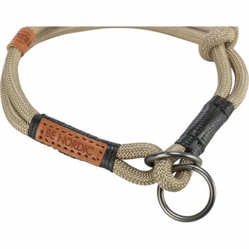 BE NORDIC Zug-Stopp-Halsband sand/ schwarz