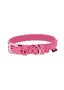 Lederhalsband pink
