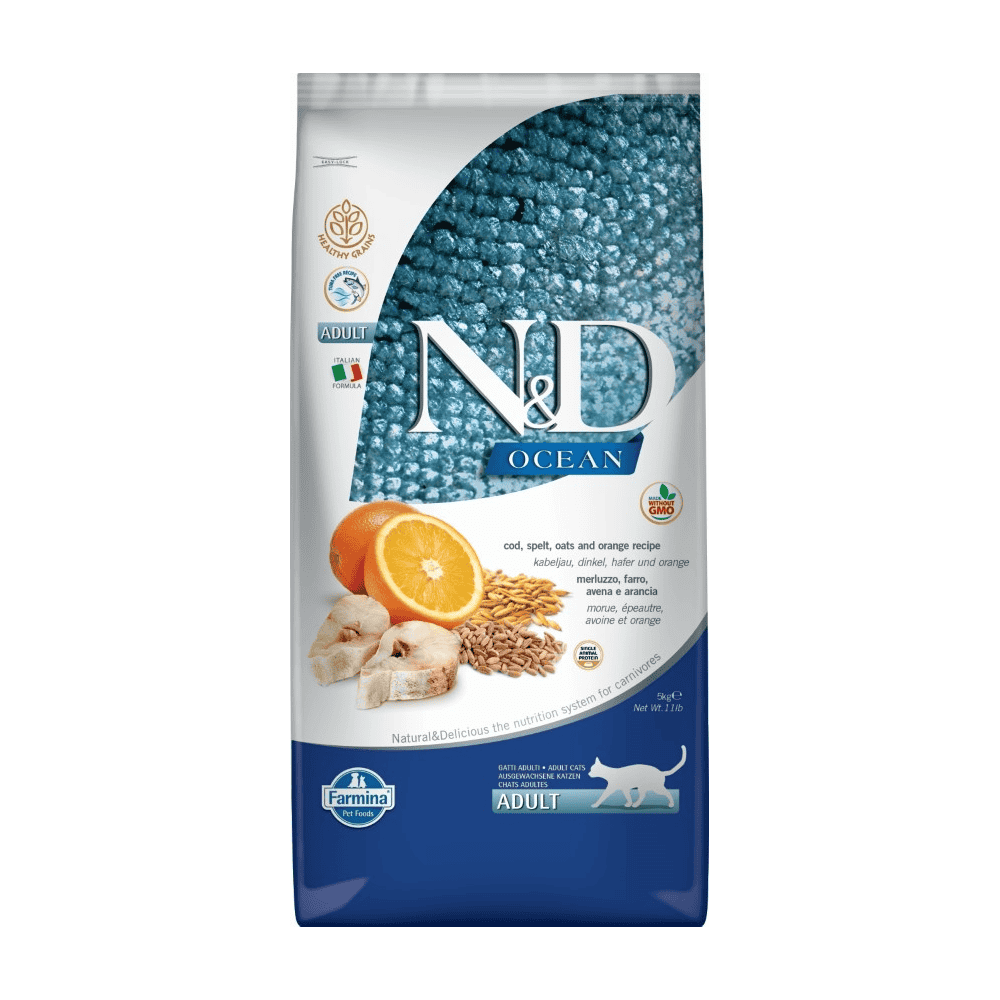 Feline Adult Kabeljau Dinkel Hafer Orange