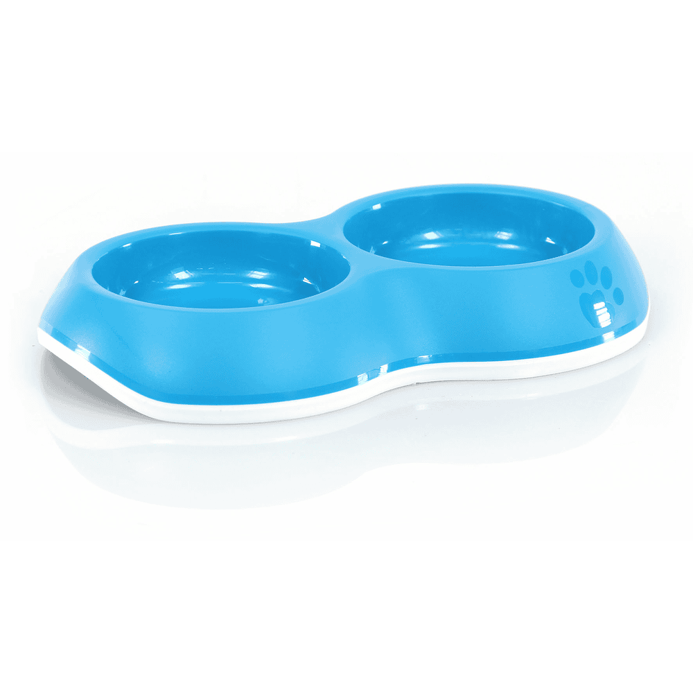 Plastic double bowl Lottchen