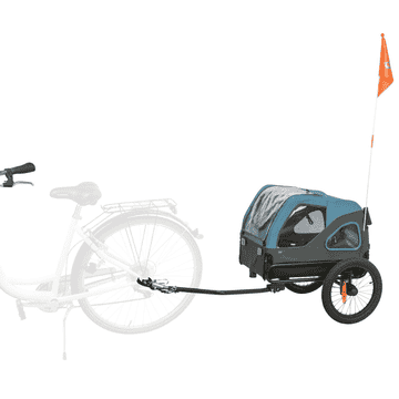 Remorque de vélo gris/bleu