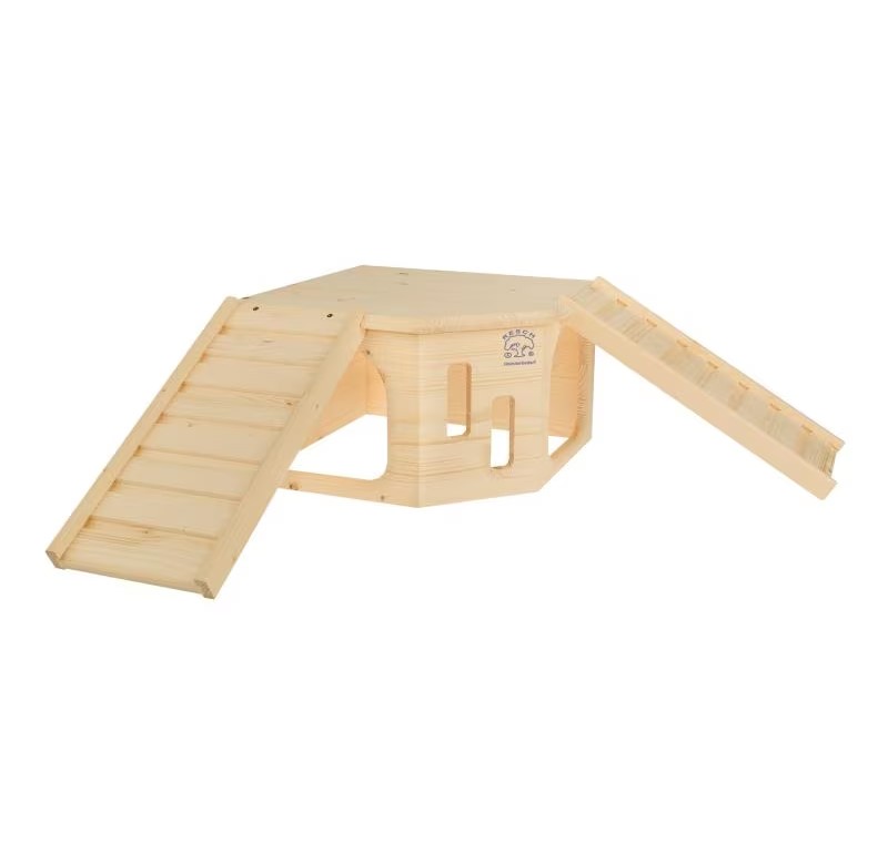 Maison d'angle pour rongeurs XL