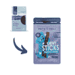 Chewy Sticks bandes de peau de cheval