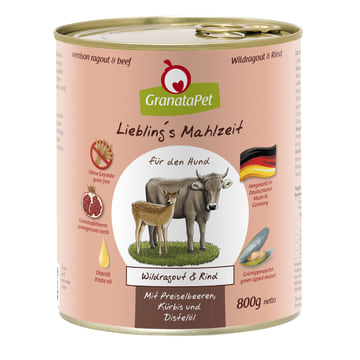Hund - Liebling's Mahlzeit Wildragout &amp; Rind