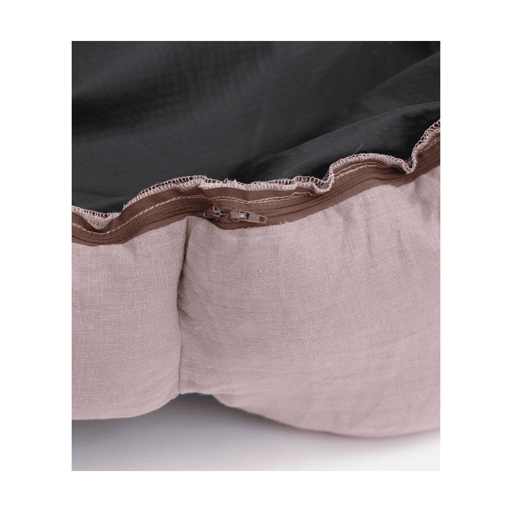 Hundebett Ronny Leinen Dusky Pink M