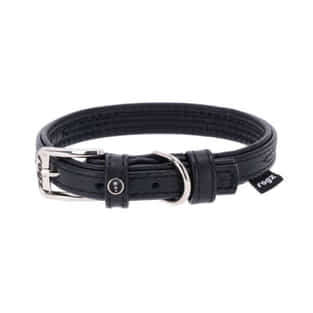 Lederhalsband schwarz