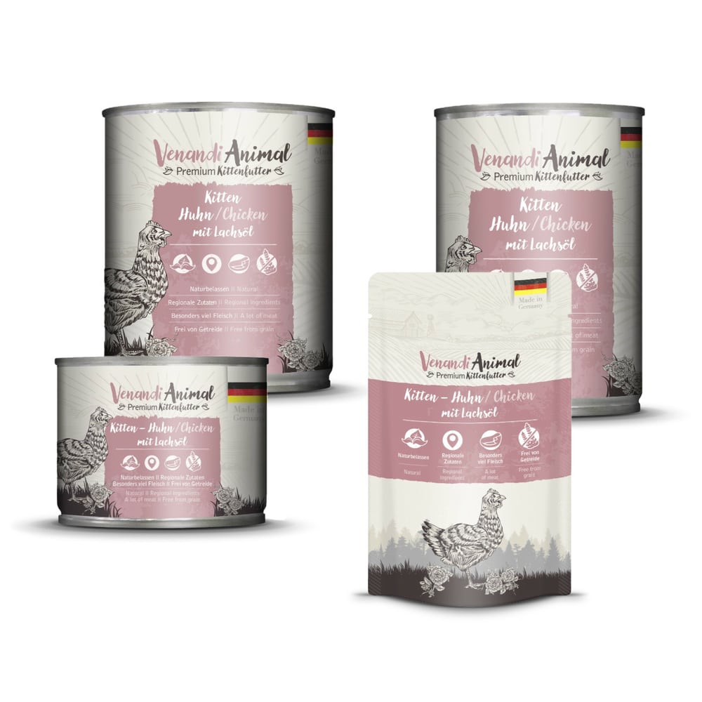 Kitten - Huhn mit Lachsöl