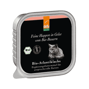 Katze Bio-Atlantiklachs - Feine Happen in Gelee