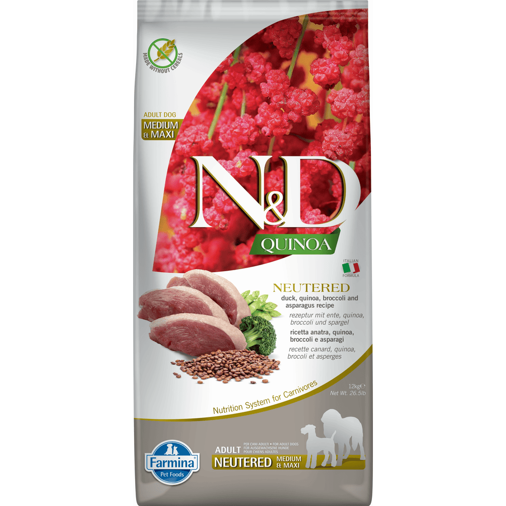 Canine Adult Medium/Maxi Neutered Duck Quinoa