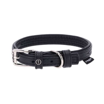 Leather collar black