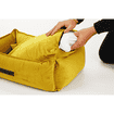Hundebett Velours Hellgrau