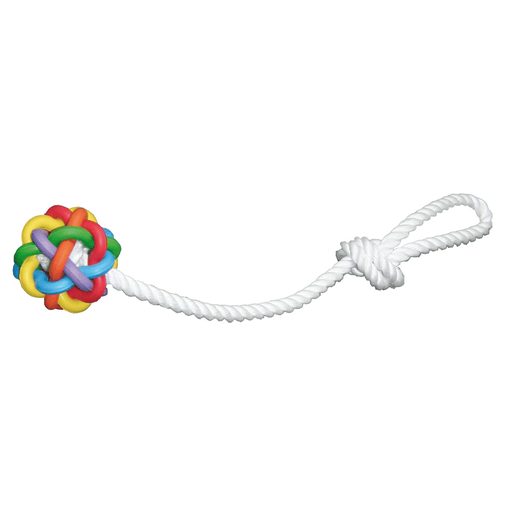swisspet Hundespielzeug Nobbly Ball mit Seil