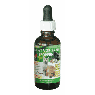 Gouttes de fleurs de Bach pour animaux sensibles aux bruits