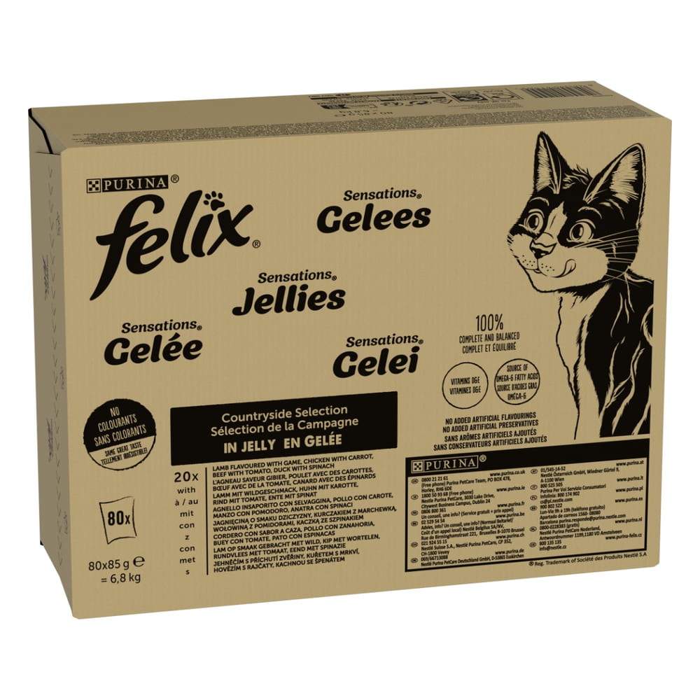 Sensations Countryside Selection in Gelee Mega-Pack 80x85g