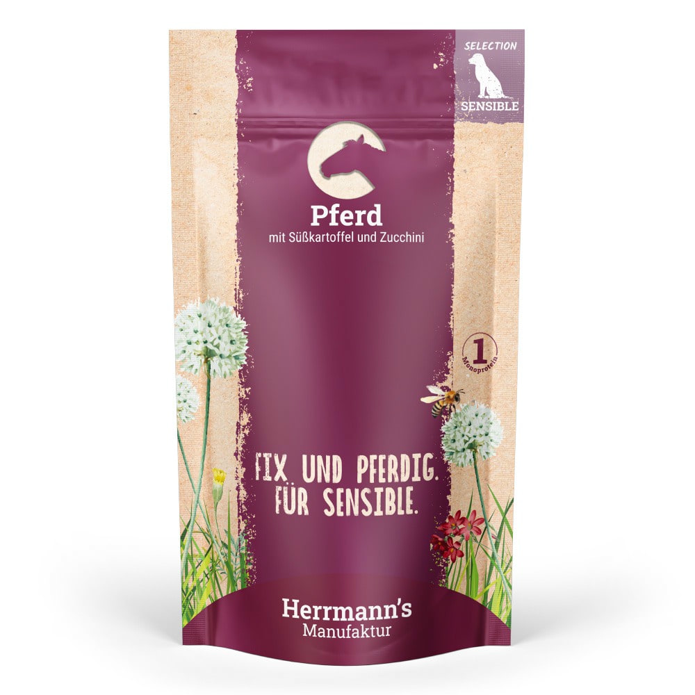 Sensitive Cheval avec Patate douce et Courgette