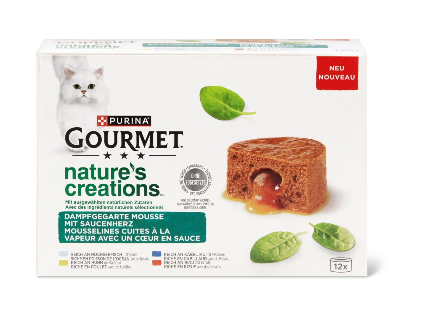 Nature's creations - Mousselines cuites à la vapeur avec un cœur en sauce