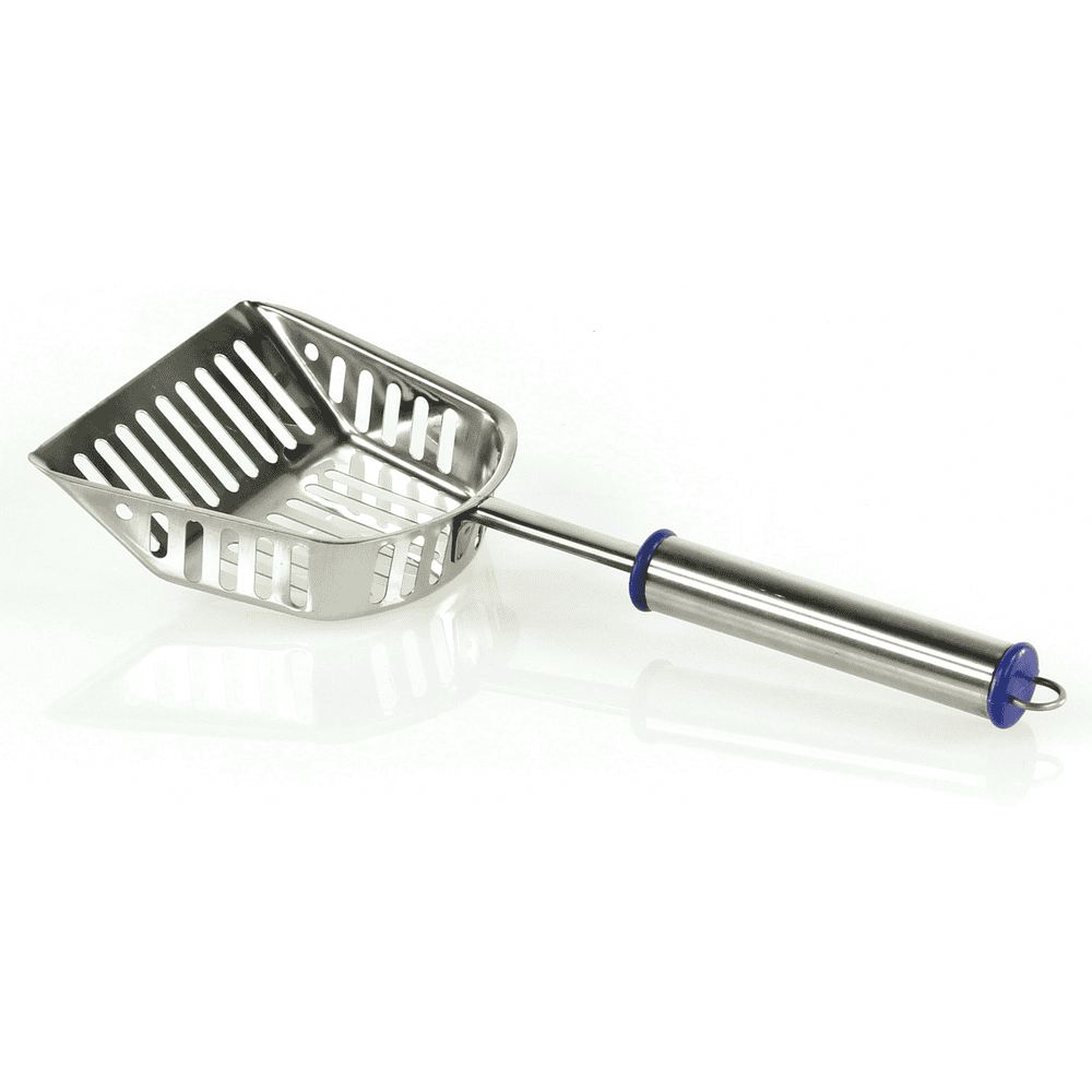Cat litter scoop made of chrome steel