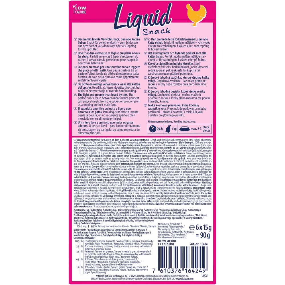 Cat Liquid Snack Huhn+Taurin