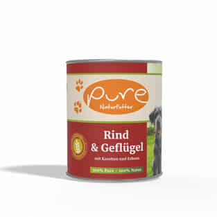 Hundemenü Rind & Geflügel mit Gemüse