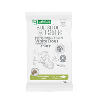 White Dogs Grain Free Hypoallergenic Dental White Fish