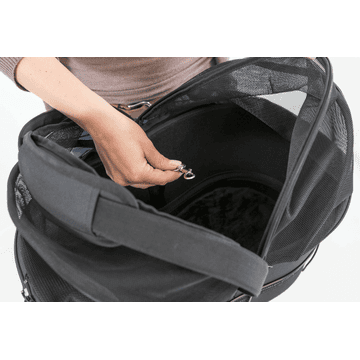 Bicycle basket for luggage carrier