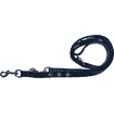 Edelweiss leather leash, black