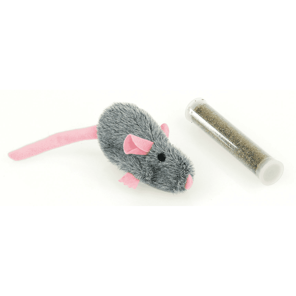 Souris en peluche avec réservoir catnip